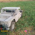 2drPickup4.jpg 3D PRINTED RC CAR HUMMER H1 2 DOOR PICKUP BODY BY AN3DRC