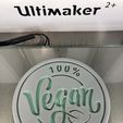 IMG_4351.jpg Fichier STL gratuit Drinkcoaster Vegan・Objet imprimable en 3D à télécharger