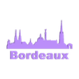 Bordeaux_all.stl Wall silhouette - City skyline Set