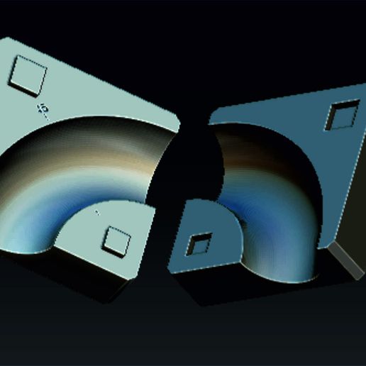 custom exhaust manifold 63,5mm pipe 3D model