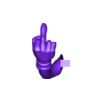 hand_R.stl Minion dedo médio