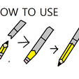 how_to_use.png anti stubby pencil (Recycling a stubby pencil)