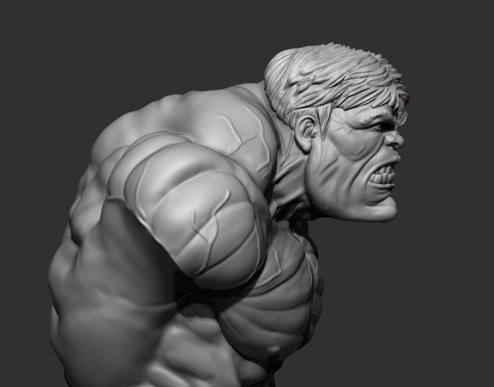 Screenshot_27.png Archivo STL Modelo de impresión 3D del busto de Hulk・Design para impresora 3D para descargar, FabioCaetanoArt