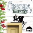 012a.jpg 🎅 Christmas door corners vol. 2 💸 Multipack of 10 models 💸 (santa, decoration, decorative, home, wall decoration, winter) - by AM-MEDIA