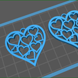 screenShot_hear_s.png STL file heart earrings・3D printer model to download