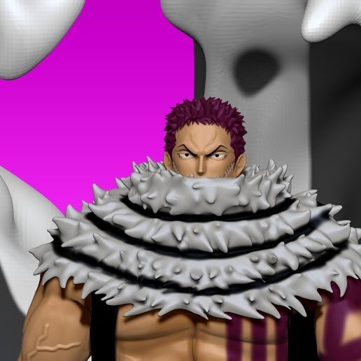 Download File Katakuri One Piece 3d Print 3d Print Model 3d Printer Template Cults