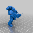 2_Radio.png Free STL file Angelic Space Soldiers with Heavy Weapons・Template to download and 3D print