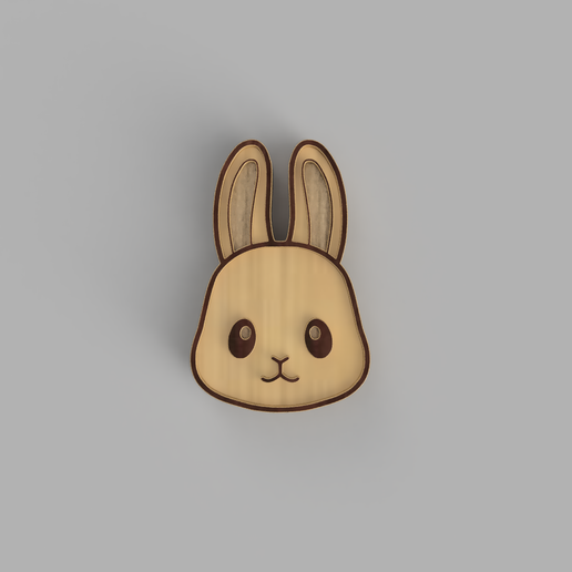Bunny Pendant 3D model