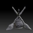6.jpg Witchcraft standing brooms and cauldron