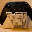 DSC08172.jpg Xbox Controller Stand with GTA 6 Logo - Gamer Base Rockstar Style (STL)