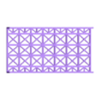Streamline Double Track Bridge Deck 212mm without Guide Rails.stl Model Railway Double Track Straight Bridge Deck Lattice Sides