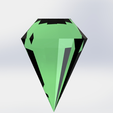 d1.png Fichier STL gratuit Le diamant vert・Objet pour impression 3D à télécharger, engricardo