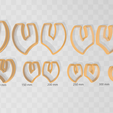 Capture.png Clay Cutter STL File - Drop 4  - Earring Digital File Download- 8 sizes and 2 Earring Cutter Versions, cookie cutter