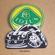 coche-automovil-lotus-deportivo-cartel-letrero-rotulo-logotipo.jpg Lotus, car, automobile, sports car, caricature, racing, print3d, wheels, steering wheel, brakes
