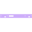 racerunner template for hole positions in Scalextric track.stl Template for track conversion - racerunner to Scalextric