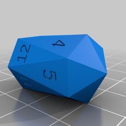 ee30ecdbd64ff79f47f7f04ed97f0ce2.png Free STL file Customizable Crystal Dice・Design to download and 3D print