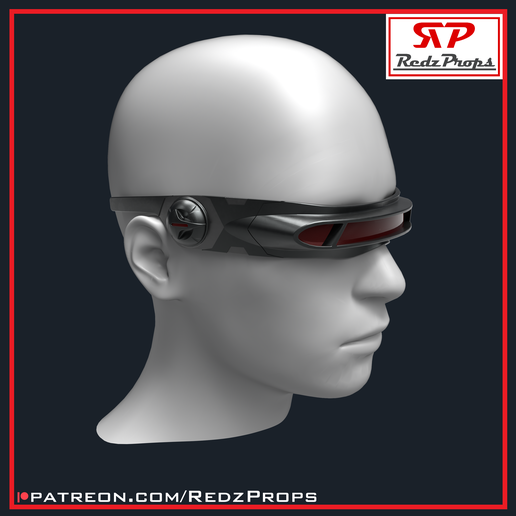 👾 X-men X2 Cyclops Visor Cosplay Prop・ 3D File for 3D printing・Cults