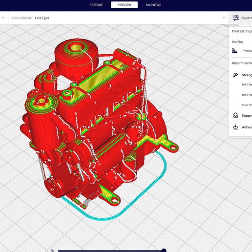 🚁 minimalist marine engine・ STL File for 3D printing・Cults