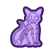 Skeleton Cat.stl STL file Skeleton Cat Stl File・3D printing template to download