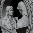 Gemini_02.png Gemini Zodiac Astrology Greek Male Female Character Sculpture 3D print model