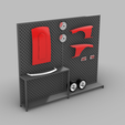 render1-1.png Bundle PACK Diorama Garage | Diecast | garage + workbench + wire wall