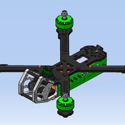 Unbenannt-1.jpg Free 3D file Copter GEPRC GEP-KX5 Elegant with upgrade parts・3D printing idea to download