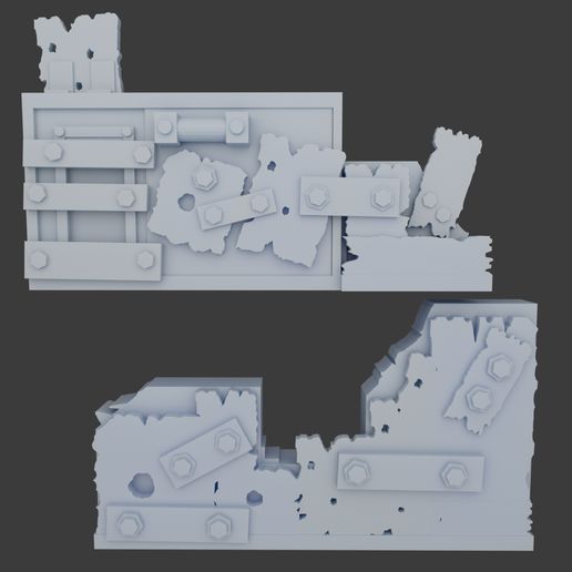 🎲 Scrap Defense walls Set 1・ 3D File for ・Cults