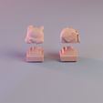 Pikachu_16.jpg Lazy Pikachu Keyboard Decoration - 3D Print Model STL