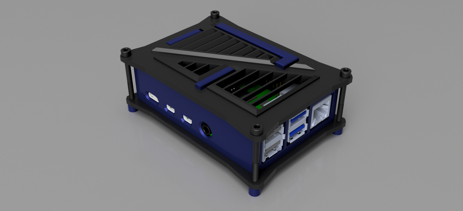 Descargar archivo STL Caja Raspberry Pi 4 B • Objeto imprimible en 3D ...