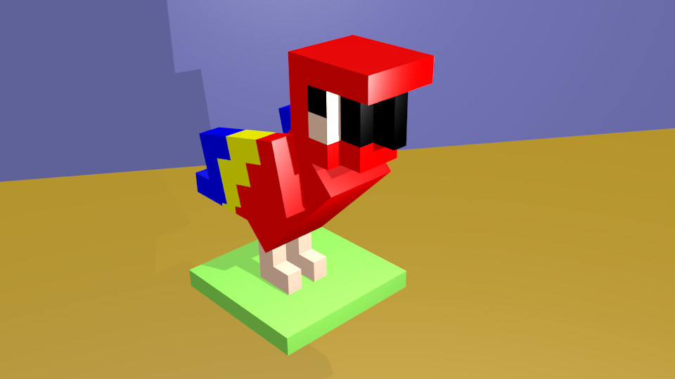 Stl File Minecraft Parrot 3d Printing Idea To Download Cults