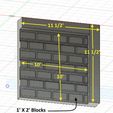 10_X_10_Wall_Right_End_and_Top_Cap.jpg N Scale - 10 Foot X 10 Foot Stone Wall Sections