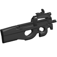 FN-P90-submachine-gun.png OBJ file FN P90 submachine gun・3D printable model to download