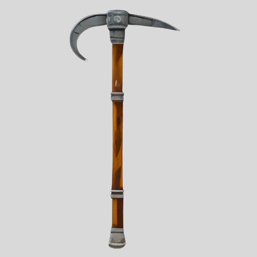 Worn Pickaxe - 3D model önizlemesi