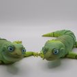 Leopard Gecko Articulated Toy, Print-In-Place Body, Snap-Fit Head, Cute Flexi
