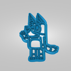 Cookie_Cutter_Bluey_Bluey.png Bluey Cookie Cutter STL Bluey Character Cartoon Kids