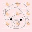 2.png CHRISTMAS TEDDY BEAR CUTTER AND STAMP - CUTTER COOKIES