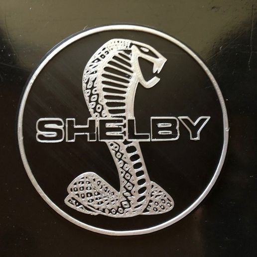 Shelby Cobra Puffy Stickers - 16 Piece Patriotic Logo Bubble Dome Set
