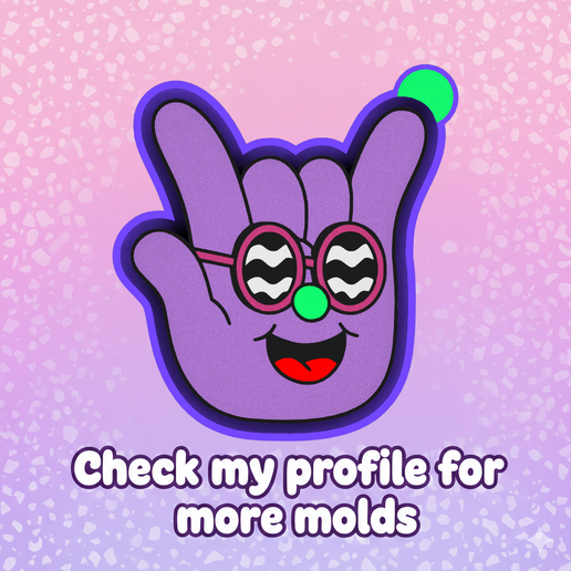 ✌️💜 Groovy Peace Hand – Freshie, Resin & Candle Mold ✨