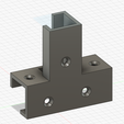 2022-06-17-11_51_52-Autodesk-Fusion-360-Personnelle-Non-destinée-à-un-usage-commercial.png Fixing bracket for wooden cleats 20 - 21 mm