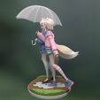 FUWAMOCO_RightView.png FuwaMoco in the rain