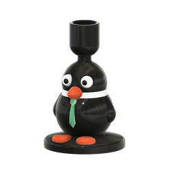 Penguin-Lamp-Front-v1.png STL file Penguin Lamp・Model to download and 3D print, Upcrid