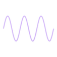 2dgraphing_sineExample_6piPer200mm.stl Exemple de diagramme paramétrique sinusoïdal à 2 dimensions
