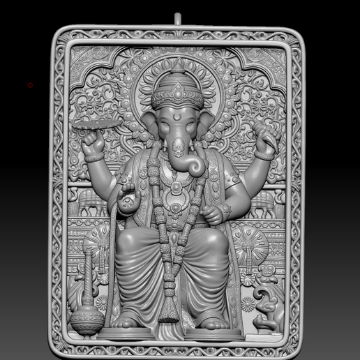 👑 🚩 🕉️ THE KING OF KINGS: LALBAUGCHA RAJA RELIEF 🕉️ 🚩 👑・ STL File for ...