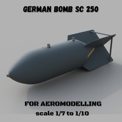 new-one.png SC 250 German Bomb Replica set for aeromodelling
