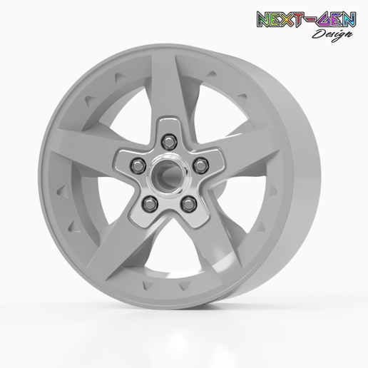 3.png Next-Gen Rim - Chevrolet S10 ZQ8 - настоящие диски для масштабных моделей автомобилей (STL FILES)