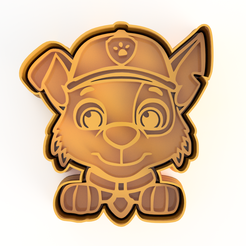 Rocky-v3.png STL file PAW PATROL COOKIE CUTTERS・3D printable model to download
