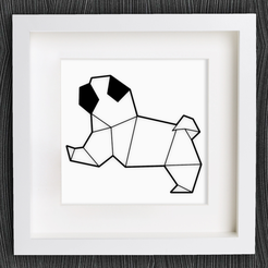 Capture d’écran 2017-11-13 à 11.58.51.png Free STL file Customizable Origami Baby Pug・3D print design to download