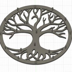 Lebensbaum-Fusion.jpeg Archivo STL Joyero de pared Árbol de la Vida・Diseño para descargar y imprimir en 3D