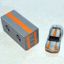 Cars_Boxes_Single_C3D.jpg Fichier STL [JOUET] Garage for Majorette Cars (Simple)・Design pour imprimante 3D à télécharger
