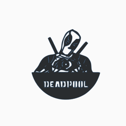 deadpool.png Бесплатный STL файл Дэдпул 2D・Дизайн 3D-печати для загрузки